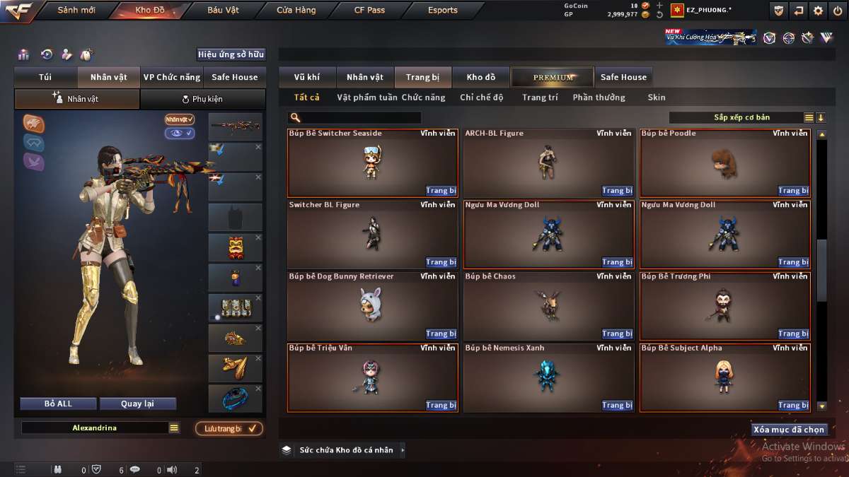 shop acc cf uy tin gia re